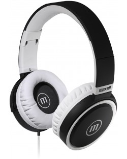 Слушалки с микрофон Maxell - B52, бели/черни