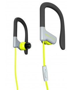 Слушалки с микрофон Energy Sistem - Earphones Sport 1 Mic, жълти