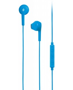 Слушалки с микрофон ttec - Rio In-Ear Headphones, сини