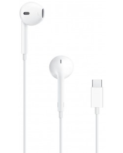 Слушалки с микрофон Apple - EarPods USB-C, бели