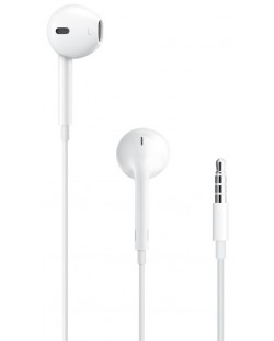 Слушалки с микрофон Apple - EarPods 3.5 mm 2017, бели