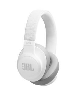 Безжични слушалки с микрофон JBL - Live 500BT, бели