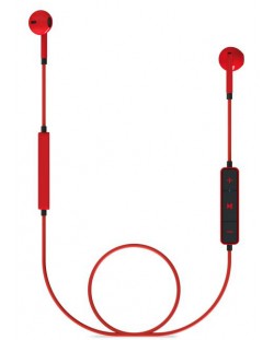 Слушалки с микрофон Energy Sistem - Earphones 1, червени