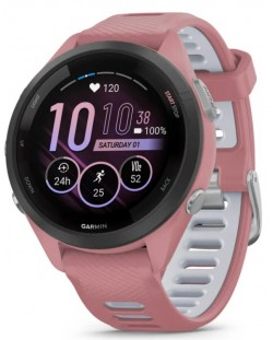Смарт часовник Garmin - Forerruner 265S, 42mm, Light Pink/Whitestone