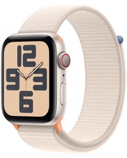 Смарт часовник Apple - Watch SE2 v2 Cellular, 44mm, Starlight Loop