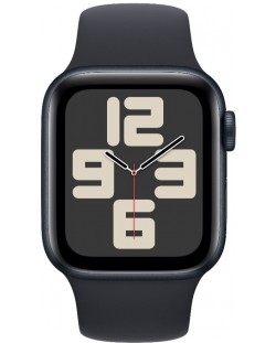 Смарт часовник Apple - Watch SE2 v2, 40mm, S/M, Midnight Sport