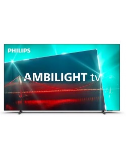 Смарт телевизор Philips - 55OLED718, 55'', OLED, 4K, черен