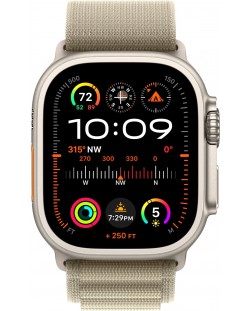 Смарт часовник Apple - Watch Ultra 2 Cell, 49mm, 1.92", L, Olive Alpine