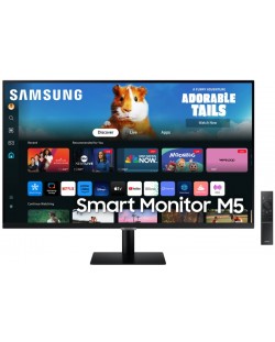 Смарт монитор Samsung - 27DM500, 27'', FHD, 60Hz, 4ms, VA, черен