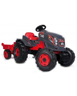 Детски трактор с педали Smoby - Tractor Stronger XXL, с ремарке