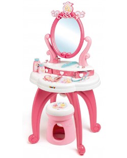 Детска тоалетка Smoby Disney Princess - 2 в 1, с аксесоари и столче