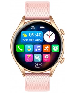 Смарт часовник myPhone - Watch EL, 45mm, 1.32'', златист