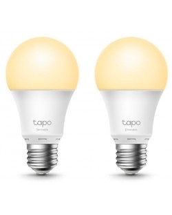 Смарт крушки TP-Link - Tapo L510E, 8.7W, A27, 2 броя, dimmer