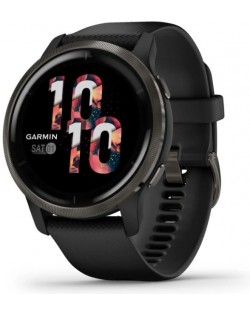 Смарт часовник Garmin - Venu 2, 45mm, Black/Slate