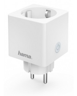 Смарт контакт Hama - Mini, 1 гнездо, бял