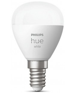 Смарт крушка Philips - HUE White, LED, 5.7W, E14, P45, dimmer
