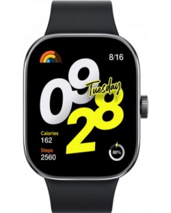 Смарт часовник Xiaomi - Redmi Watch 4, 47 mm, 1.97'', Obsidian Black