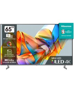 Смарт телевизор Hisense - 65U6KQ, 65'', ULED, 4K, черен