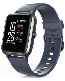 Смарт часовник HAMA - Fit Watch 4900,1.3" LCD тъч, черно/син