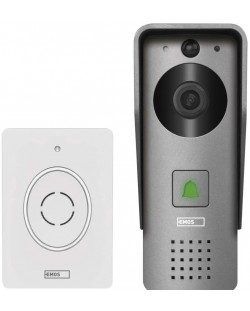 Смарт видео звънец Emos - GoSmart, IP-09C/H4031, Wi-Fi, сив