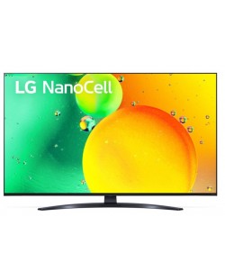 Смарт телевизор LG - 43NANO763QA, 43'', Nano Cell, IPS, 4K, черен