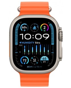 Смарт часовник Apple - Watch Ultra 2 Cell, 49mm, 1.92", Orange Ocean