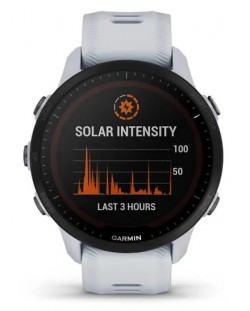Смарт часовник Garmin - Forerunner 955 Solar, 46mm, Whitestone