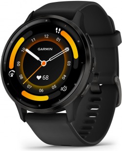 Смарт часовник Garmin - Venu 3, 45 mm, 1.4'', Slate Black/Silicone