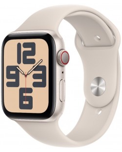 Смарт часовник Apple - Watch SE2 v2 Cellular, 44mm, M/L, Starlight Sport