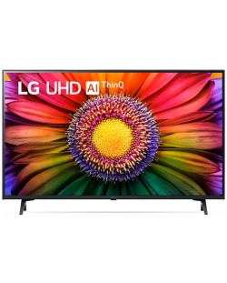 Смарт телевизор LG - 43UR80003LJ, 43'', LED, 4K, черен