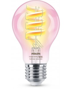 Смарт крушка Philips - Filament, 6.3W LED, E27, A60, RGB, dimmer