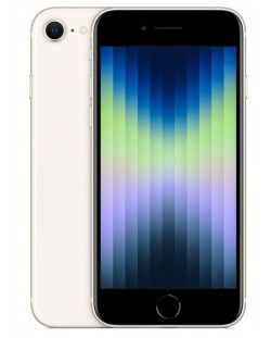 Смартфон Apple - iPhone SE 3GEN, 4.70'', 64GB, бял