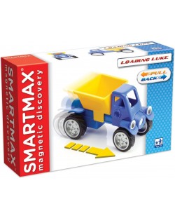 Магнитен конструктор Smart Games Smartmax - Камионче с каросерия, 4 части