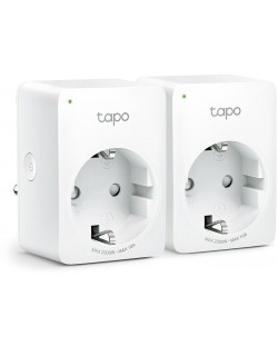 Смарт контакти TP-Link - Tapo P100, 2 броя, бели
