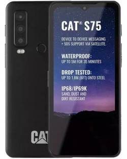Смартфон CAT - S75, 6.6'', 6GB/128GB, черен