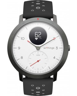 Смарт часовник Withings - Steel HR Sport, 40mm, черен/бял