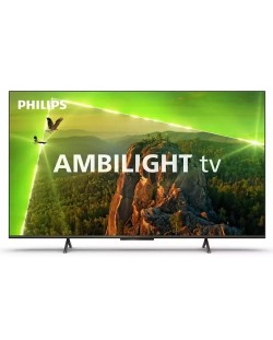 Смарт телевизор Philips - 55PUS8118/12, 55'', DLED, UHD, черен