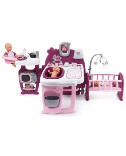 Комплект Smoby Baby Nurse - Кухня, баня и спалня, с аксесоари