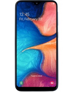 Смартфон Samsung Galaxy A20e - 5.8, 32GB, син