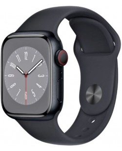 Смарт часовник Apple - Watch S8, Cellular, 45mm, Midnight