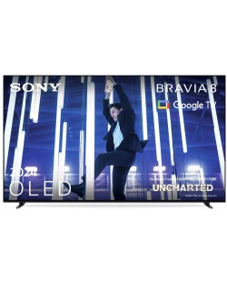 Смарт телевизор Sony - BRAVIA 8 K-77XR80, 77'', OLED, 4K, черен