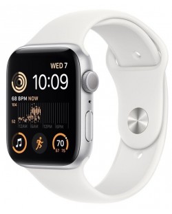 Смарт часовник Apple - Watch SE2, 44mm, Silver/White
