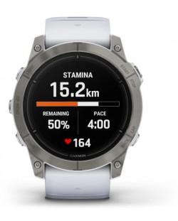 Смарт часовник Garmin - epix Pro Gen 2 Sapphire, 51mm, сребрист/бял