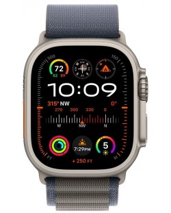 Смарт часовник Apple - Watch Ultra 2 Cellular, 49mm, 1.92", S, Blue Alpine