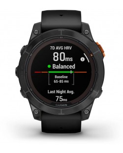 Смарт часовник Garmin - fēnix 7 Pro Solar, 47mm, 1.3'', черен