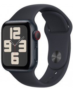 Смарт часовник Apple - Watch SE2 v2 Cellular, 40mm, S/M, Midnight Sport