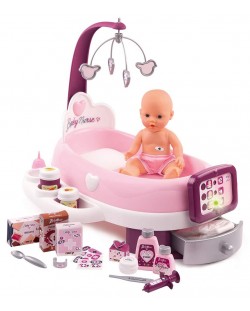 Детски комплект Smoby Baby Nurse - Кукла с креватче и аксесоари