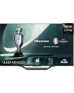 Смарт телевизор Hisense - 55U7NQ, 55'', ULED, черен