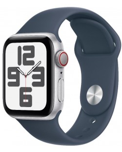 Смарт часовник Apple - Watch SE2 v2 Cellular, 40mm, S/M, Storm Blue Sport