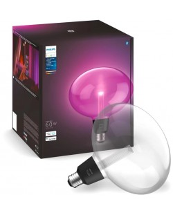 Смарт крушка Philips - Hue Lightguide, 6.5W, E27, Ellipse, RGB, dimmer